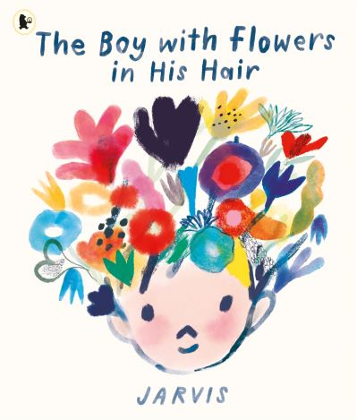 The boy with flowers in his hair