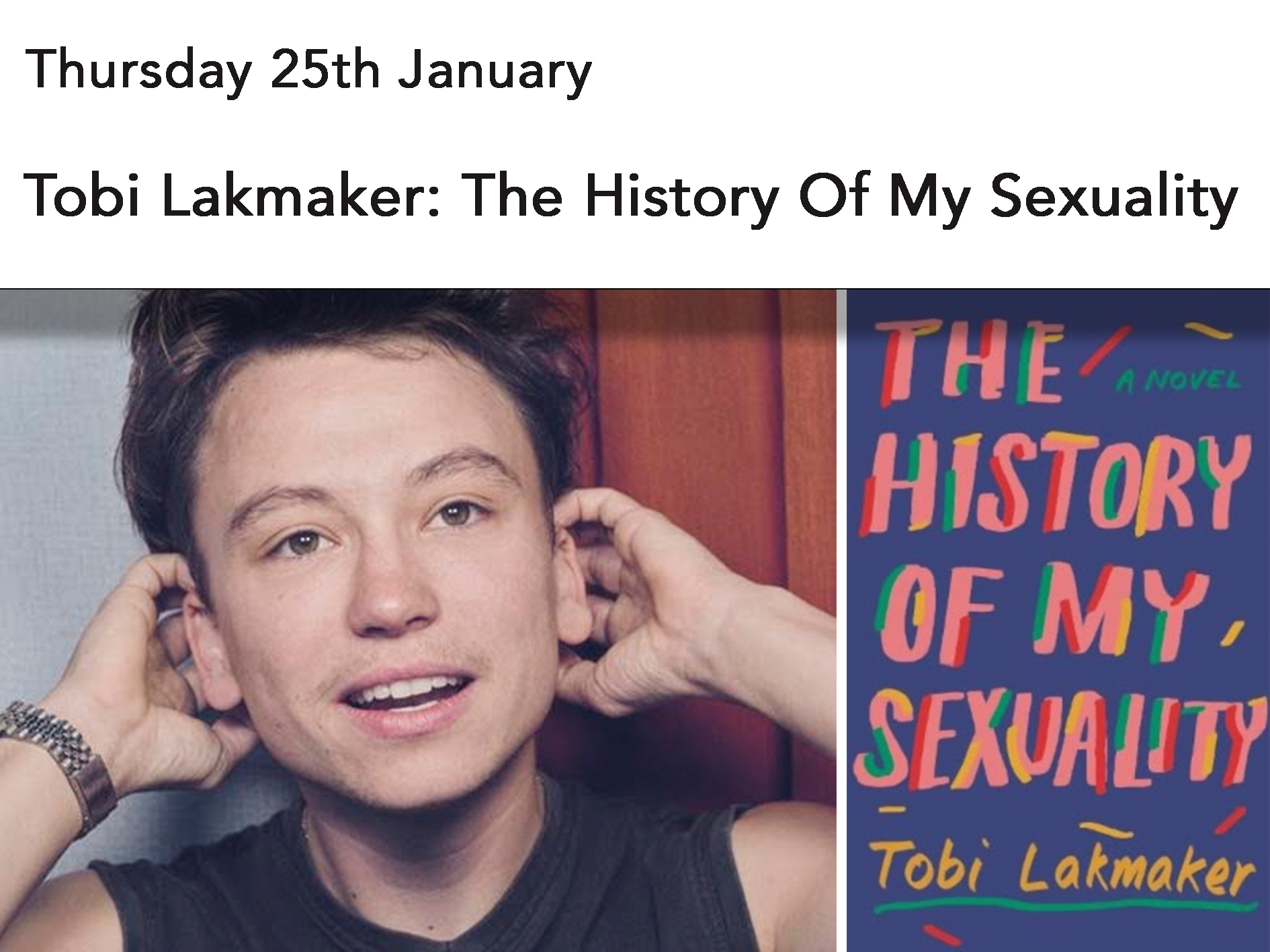 Tobi Lakmaker: The History Of My Sexuality