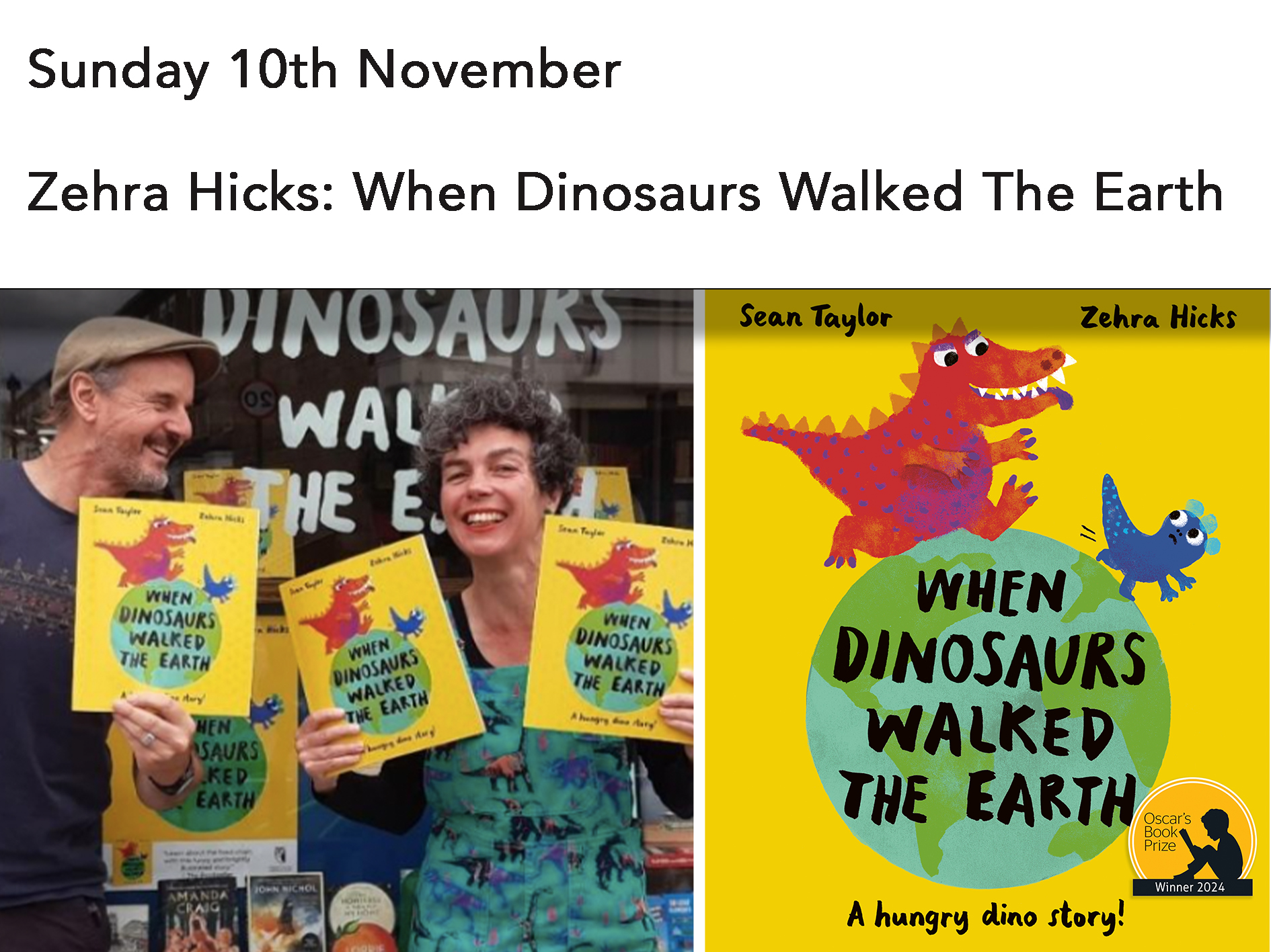 Zehra Hicks: When Dinosaurs Walked The Earth (free event)